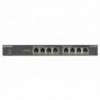 Netgear GS308PP, Non-géré, Gigabit Ethernet 101001000, Full duplex, Connexion Ethernet, supportant l'alimentation via ce port , Grille de montage, Montage mural