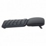 Logitech ERGO K860, Taille réelle 100 %, Sans fil, RF sans fil + Bluetooth, QWERTZ, Graphite