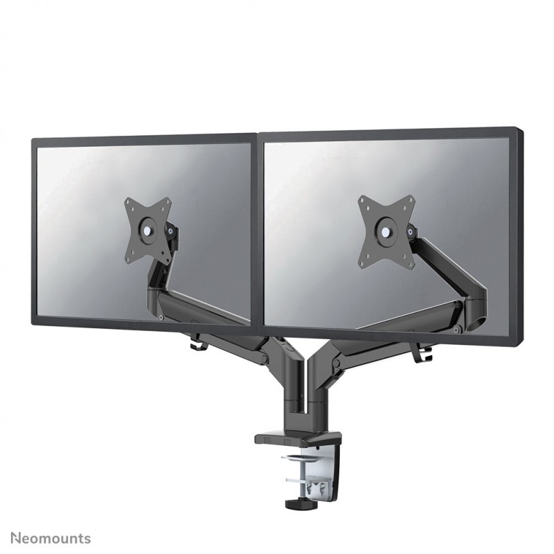 Neomounts DS70-810BL2 Support d'écran à fixer 17-32" - ressort à gaz - économie d'espace - arrêt 180, Collier de serrage passe-fil, 9 kg, 43,2 cm 17", 81,3 cm 32", 100 x 100 mm, Noir