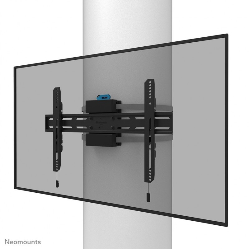 Neomounts WL30S-910BL16 Support de pilier pour écran 40-75" - fixe - verrouillable - diam. 25-100 cm, 190,5 cm 75", 200 x 100 mm, 600 x 400 mm, 6, Acier, Noir