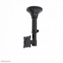 Neomounts FPMA-C025BLACK Support de plafond pour écran de 10-30" - h37-47 cm - inclinable, 75 x 75 mm, 100 x 100 mm, 0 - 180, 360, Acier, Noir