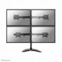 Neomounts NM-D335D4BLACK Support d'écran à poser 10-27", PinceAutoportantPasse-câble, 25,4 cm 10", 68,6 cm 27", 100 x 100 mm, Réglage de la hauteur, Noir