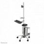 Neomounts FPMA-MOBILE1800 Station de travail mobile 10-27", Panier multimédia, Argent, Aluminium, 6 kg, 25,4 cm 10", 68,6 cm 27