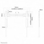 Neomounts LED-W600BLACK Support pour écran mural 37-75" - ultra-plat, 94 cm 37", 190,5 cm 75", 200 x 200 mm, 600 x 400 mm, Acier, Noir