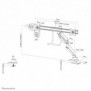 Neomounts NM-D775DXWHITE Support d'écran à fixer 10-32" - ressort à gaz - Topfix - arrêt 180, Collier de serrage passe-fil, 25,4 cm 10", 81,3 cm 32", 100 x 100 mm, Réglage de la hauteur, Blanc