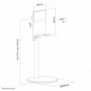Neomounts DS10-200SL1 Support pour téléphone jusqu'à 7" - réglable en hauteur - universel, Mobilesmartphone, Support passif, Bureau, Argent