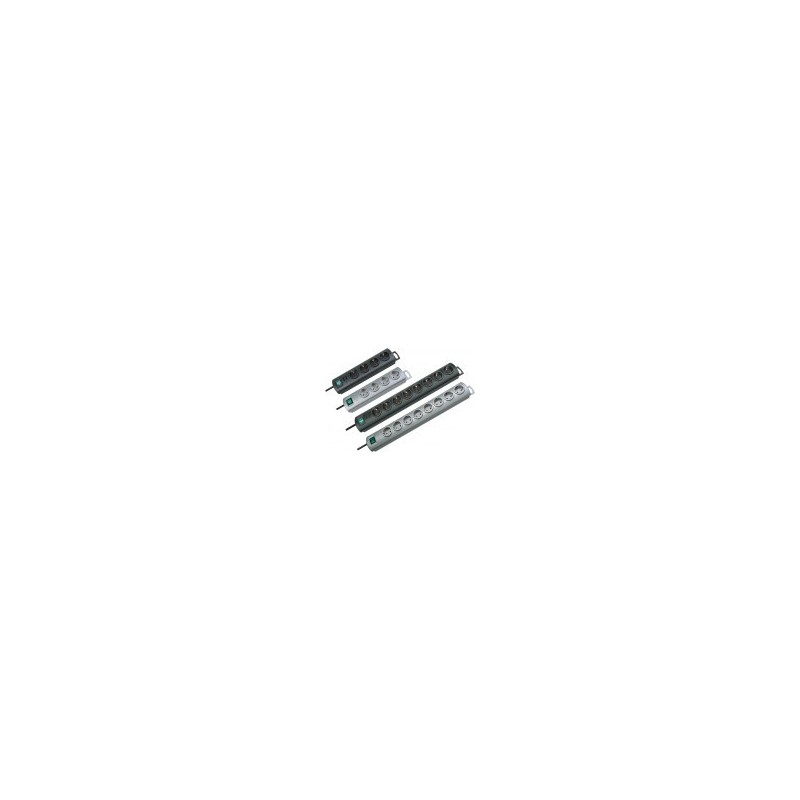 Brennenstuhl BN-1153300120, 2 m, Plastique, Noir, 10 sortie CA, 250 V, 50 - 60 Hz