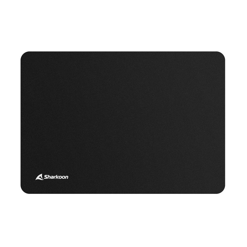 Sharkoon 1337 V2 Gaming Mat M, Noir, Monochromatique, Base antidérapante, Tapis de souris de jeu
