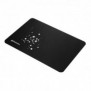 Sharkoon 1337 V2 Gaming Mat M, Noir, Monochromatique, Base antidérapante, Tapis de souris de jeu