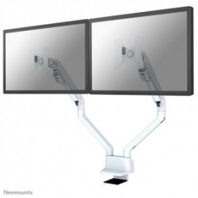 Neomounts FPMA-D750DWHITE2 Support d'écran à fixer 10-32" - ressort à gaz - Topfix - arrêt 180, Collier de serrage passe-fil, 8 kg, 25,4 cm 10", 81,3 cm 32", 100 x 100 mm, Blanc