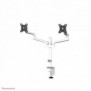 Neomounts DS60-425WH2 Support d'écran à fixer 17-27" - économie d'espace, Collier de serrage passe-fil, 43,2 cm 17", 68,6 cm 27", 100 x 100 mm, Réglage de la hauteur, Blanc