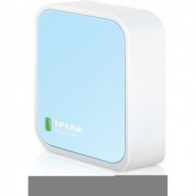 TP-LINK TL-WR802N, Wi-Fi 4 802.11n, Monobande 2,4 GHz, EthernetLAN, Bleu, Blanc, Routeur portable