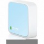 TP-LINK TL-WR802N, Wi-Fi 4 802.11n, Monobande 2,4 GHz, EthernetLAN, Bleu, Blanc, Routeur portable