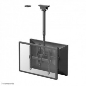 Neomounts NM-C440DBLACK Support de plafond pour double écran 32-60" - h56-91 cm, 200 x 200 mm, 400 x 400 mm, -20 - 5, 0 - 360, 6, Noir