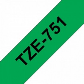 Brother TZE-751, Noir sur vert, TZe, Gris, Transfert thermique, Philippines, 5 année