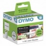 Dymo LW étiquettes autocollantes authentiques polyvalentes | 54 mm x 70 mm | rouleau de 320 étiquettes faciles à décoller | pour les étiqueteuses LabelWriter, Blanc, Imprimante d'étiquette adhésive, Papier, Permanent, LabelWriter, 5,4 cm