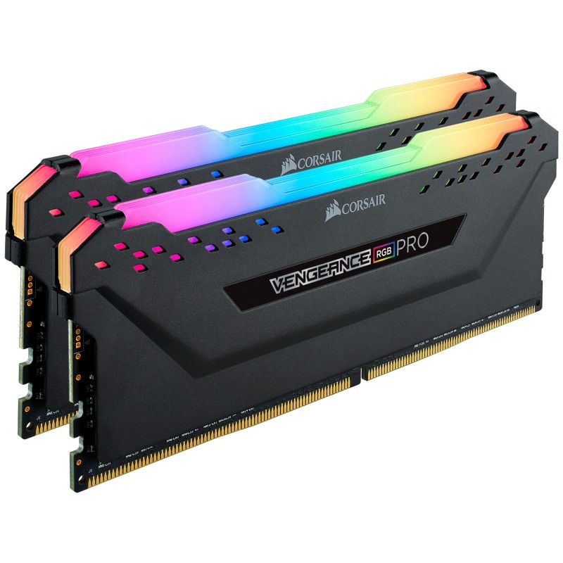 Corsair Vengeance RGB , 16 Go, 2 x 8 Go, DDR4, 3200 MHz, 288-pin DIMM, Noir