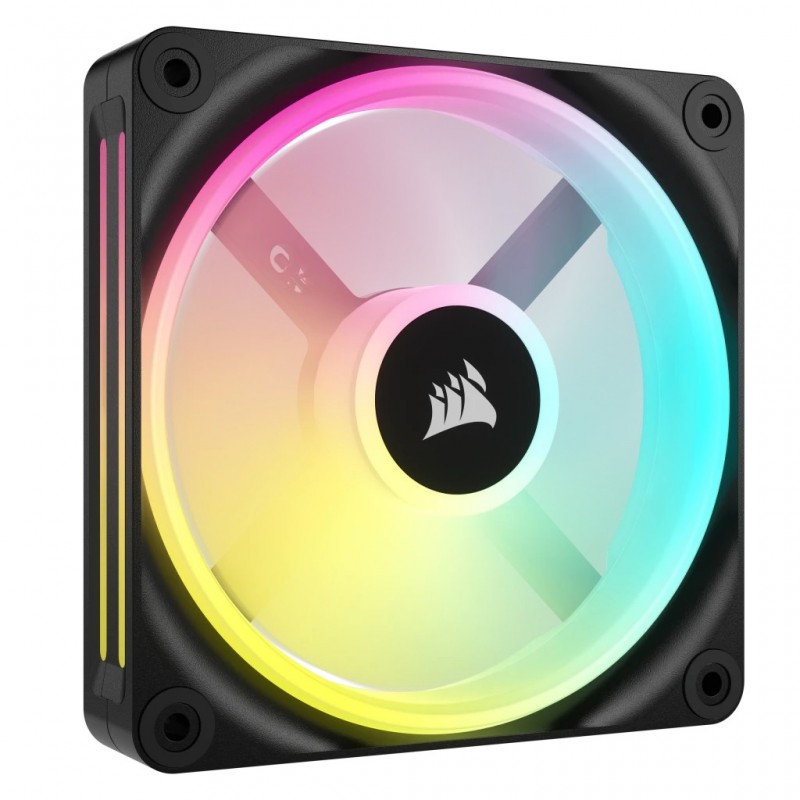 Corsair CUE LINK QX120 RGB, Ventilateur, 12 cm, 480 trmin, 2400 trmin, Noir, Blanc