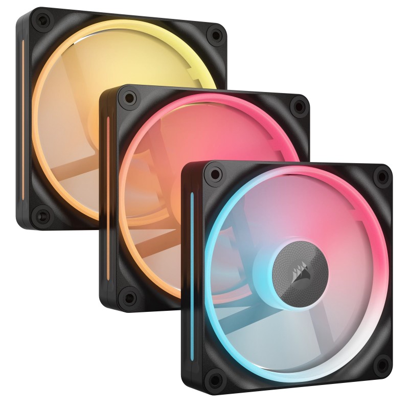 Corsair iCUE LINK LX120-R RGB, Ventilateur, 12 cm, 2400 trmin, Noir