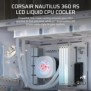 Corsair Nautilus 360 RS, Refroidisseur de liquide tout-en-un, 12 cm, 2100 trmin, Blanc