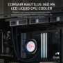 Corsair Nautilus 360 RS, Refroidisseur de liquide tout-en-un, 12 cm, 2100 trmin, Noir