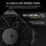 Corsair Nautilus 360 RS, Refroidisseur de liquide tout-en-un, 12 cm, 2100 trmin, Noir