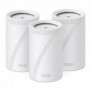 TP-LINK Deco BE68 3-pack, Blanc, Interne, Système maillé, 752,51 m², Tri-bande 2,4 GHz 5 GHz 6 GHz, Wi-Fi 7 802.11be