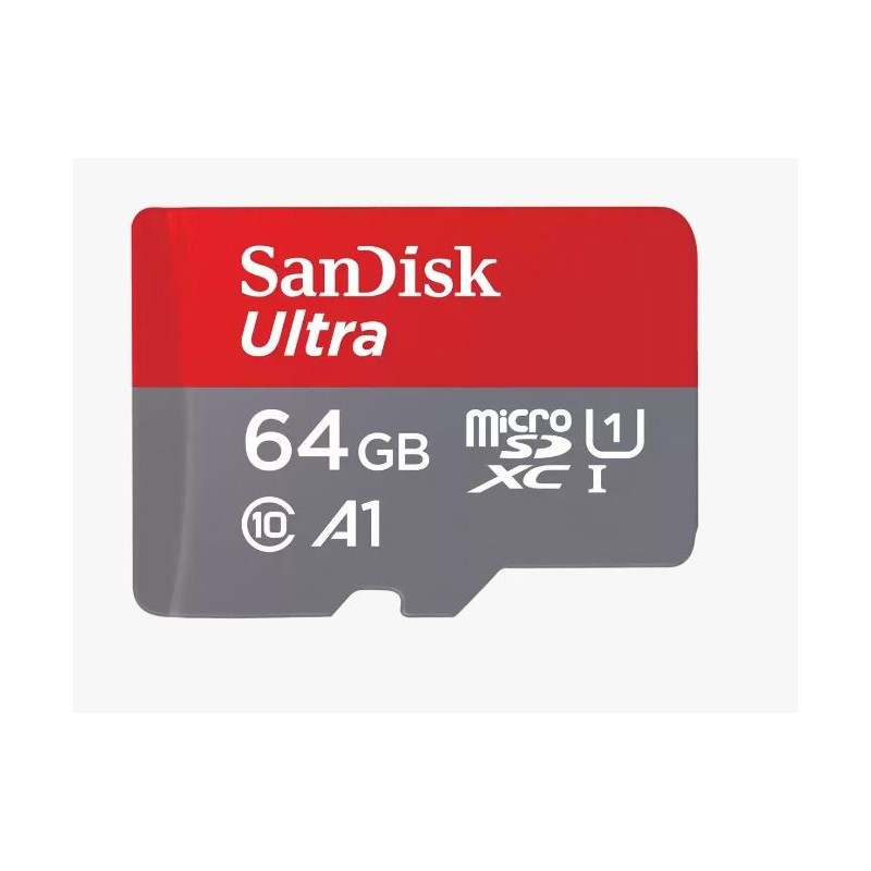 SanDisk Western Digital SDSQUAB-064G-GN6MA, 64 Go, MicroSDXC, Classe 10, UHS-I, 140 Mos, Class 1