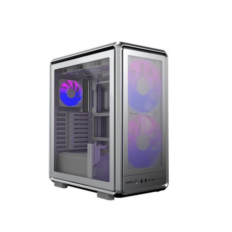Cooler Master MasterFrame 500 Mesh, Midi Tower, PC, Noir, Transparent, EATX, micro ATX, Mini-DTX, Mini-ITX, SSI CEB, Aluminium, SGCC, Verre trempé, Multi