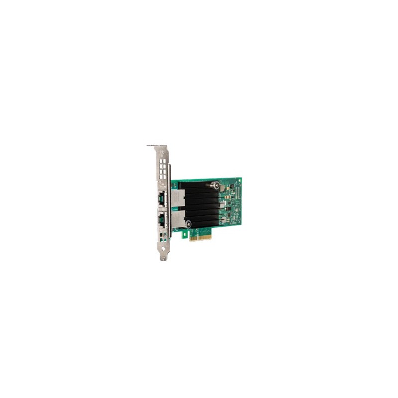 Intel X550T2BLK, Interne, Avec fil, PCI Express, Ethernet, 10000 Mbits, Noir, Vert