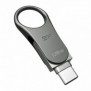 Silicon Power Mobile C80, 128 Go, USB Type-A USB Type-C, 3.2 Gen 1 3.1 Gen 1, Pivotant, 8 g, Titane