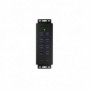 ICY BOX IB-HUB1703-QC3, USB 3.2 Gen 1 3.1 Gen 1 Type-B, USB 3.2 Gen 1 3.1 Gen 1 Type-A, 5000 Mbits, Noir, Aluminium, 0,71 m