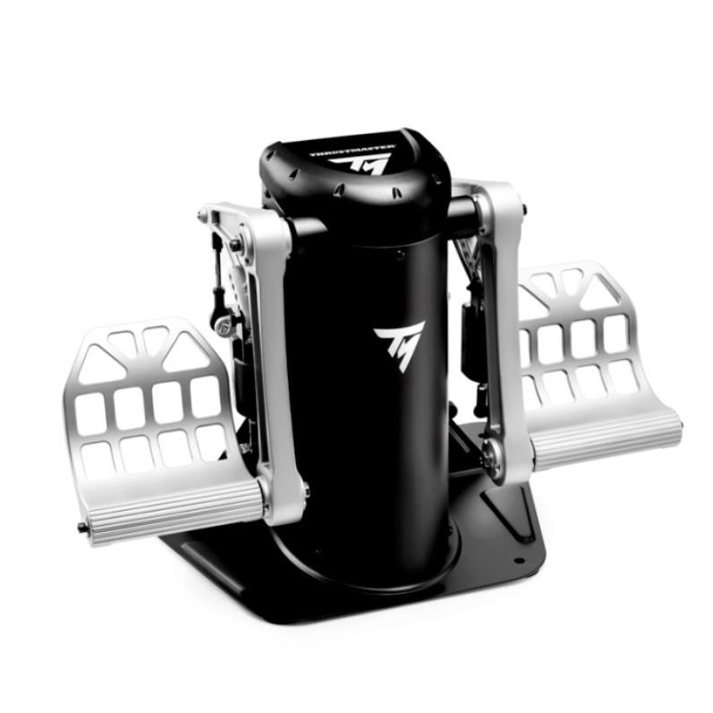 ThrustMaster TPR Rudder, simulation de vol, PC, Analogique, Avec fil, USB, Noir, Argent