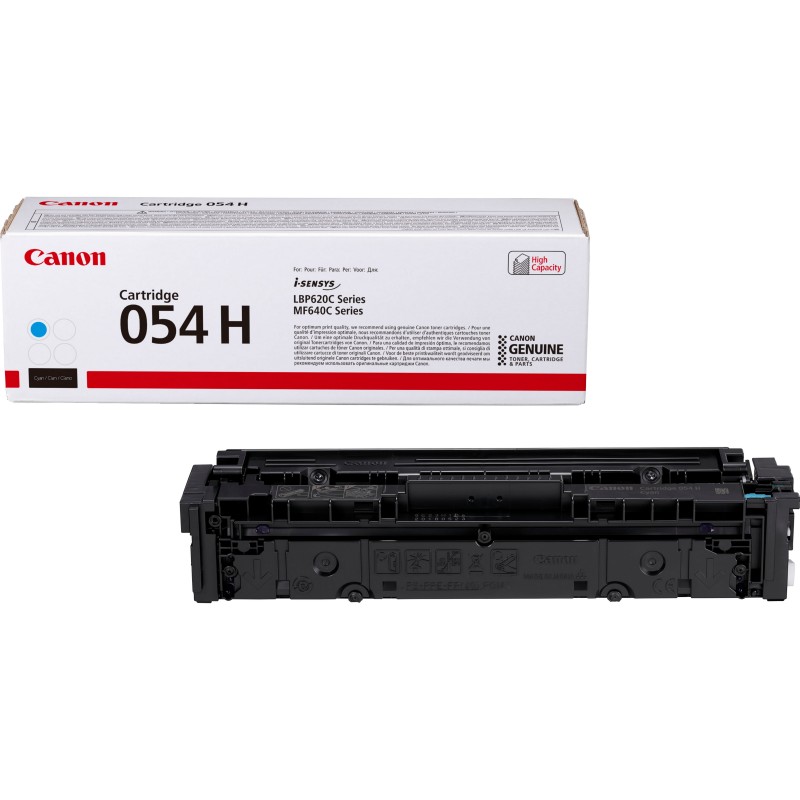 Canon Cartouche de toner haut rendement 054 H, cyan, 2300 pages, Cyan, 1 pièce