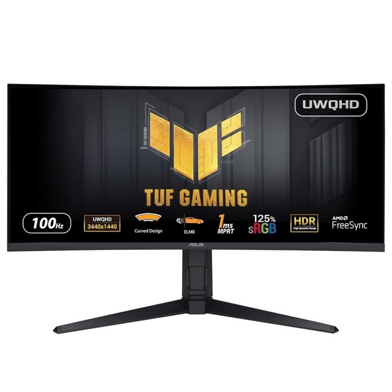 ASUS TUF Gaming VG34VQEL1A, 86,4 cm 34", 3440 x 1440 pixels, LED, 1 ms, Noir