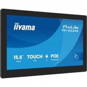 Iiyama TW1623AS-B3P, 39,6 cm 15.6", 1920 x 1080 pixels, Full HD, LED, 30 ms, Noir
