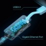 TP-LINK UE300, Avec fil, USB, Ethernet, 1000 Mbits, Blanc
