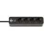 Brennenstuhl 1153240000, 1,5 m, Intérieure, Type F, Type F CEE 74, IP20, Noir