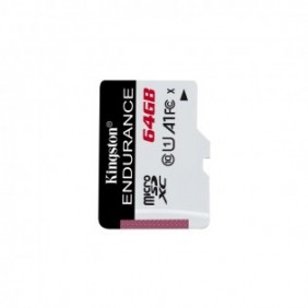 Kingston High Endurance, 64 Go, MicroSD, Classe 10, UHS-I, 95 Mos, 30 Mos