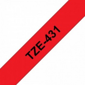 Brother TZE-431, Noir sur rouge, TZe, Philippines, 5 année, Brother, 1,2 cm