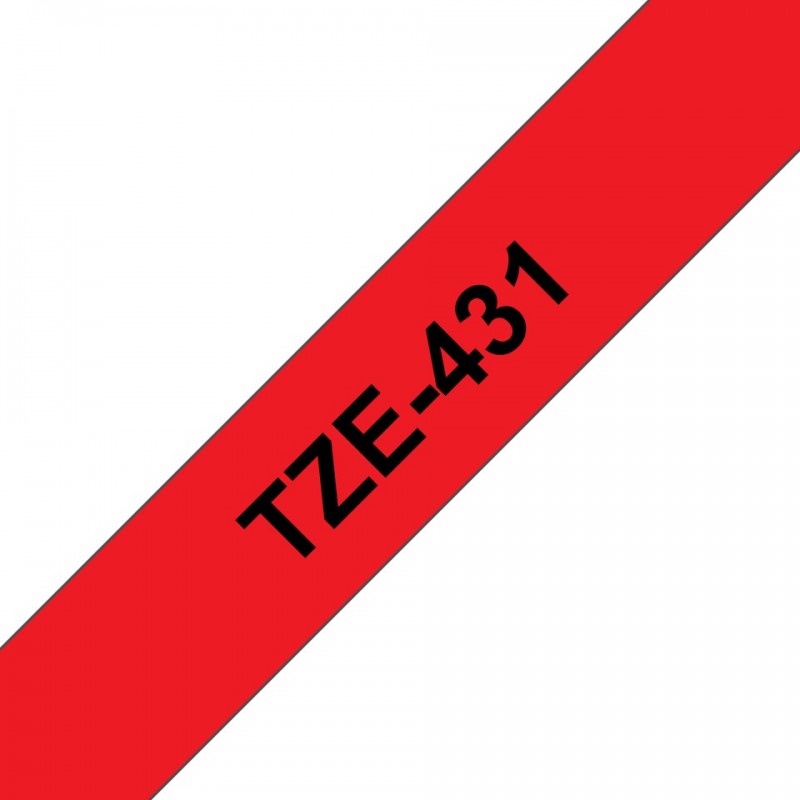 Brother TZE-431, Noir sur rouge, TZe, Philippines, 5 année, Brother, 1,2 cm