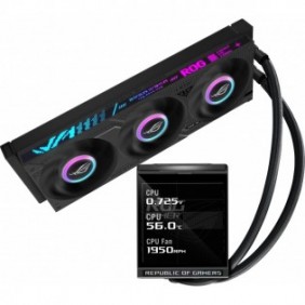 ASUS ROG Strix LC IV 360 ARGB LCD, Kit de refroidissement du liquide, 12 cm, Noir