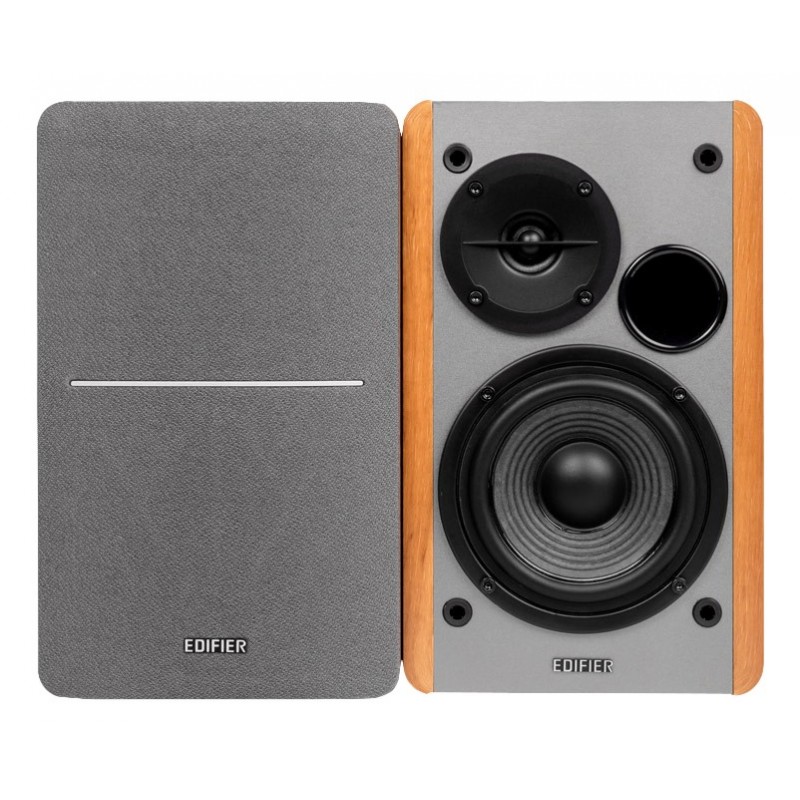 Edifier Studio 1280T, 2-voies, 1.0 canaux, Avec fil, 21 W, 6 Ohm, Gris, Bois