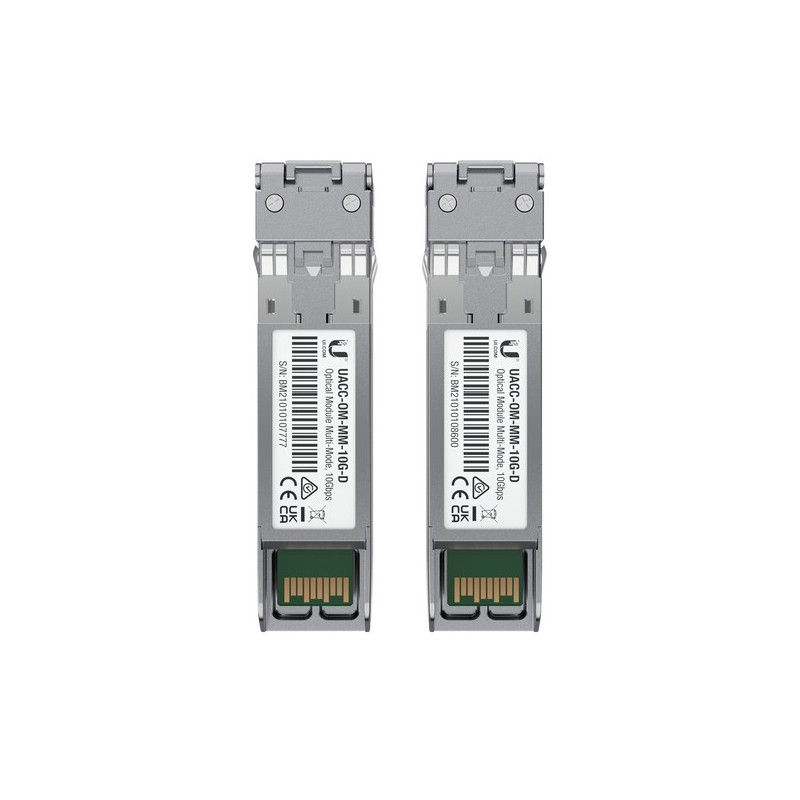 Ubiquiti UACC-OM-MM-10G-D-2, Fibre optique, 10000 Mbits, LC, 300 m, 850 nm, 850 nm
