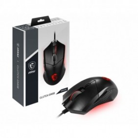 MSI Clutch GM08, Ambidextre, Optique, USB Type-A, 4200 DPI, Noir