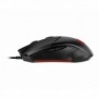MSI Clutch GM08, Ambidextre, Optique, USB Type-A, 4200 DPI, Noir