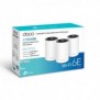 TP-LINK Deco XE75, Blanc, Interne, 670 m², Tri-bande 2,4 GHz 5 GHz 6 GHz, Wi-Fi 6E 802.11ax, 802.11a, 802.11b, 802.11g, Wi-Fi 4 802.11n, Wi-Fi 5 802.11ac, Wi-Fi 6 802.11ax, Wi-Fi 6E
