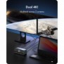 ICY BOX Heart Dock 2300, Avec fil, USB 3.2 Gen 2 3.1 Gen 2 Type-C, 100 W, 10,100,1000 Mbits, Anthracite, 10 Gbits