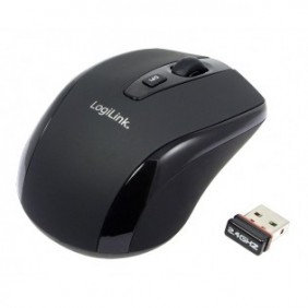 LogiLink ID0031, Optique, RF sans fil, 800 DPI, Noir