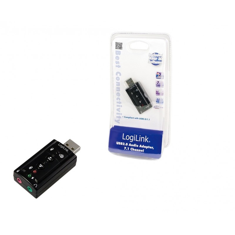 LogiLink USB Soundcard, 7.1 canaux, USB